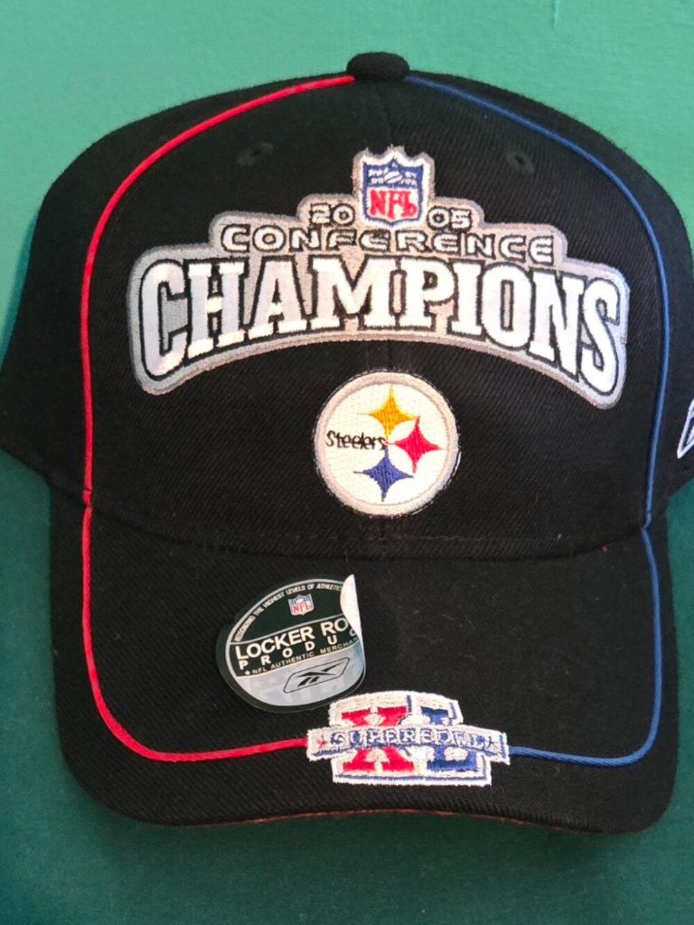 Pittsburgh Steelers Reebok Conference Champions 2005 Super Bowl XL Football Hat